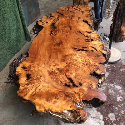 【木品覺】頂級收藏 千年瘤花 紅豆杉 桌板  滿滿樹瘤