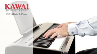 【現代樂器】免運！KAWAI 河合 ES-110 數位鋼琴 電鋼琴 黑色款 公司貨保固ES110
