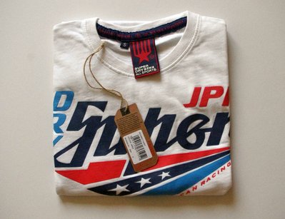 Superdry American Racing T-Shirt Optic 極度乾燥 印花短袖T恤 (S) A&F