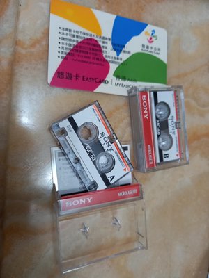 SONY 日本 新力 迷你錄音帶 悠遊卡全新卡帶且為真的錄音卡帶非樣品或食玩