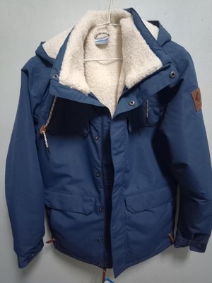 全新正品 Columbia 哥倫比亞墨藍色防水保暖刷毛外套 (S號）免運