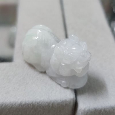 Burmese Grade A Jadeite 3D Icy Jade Tiger Pendant Floatin~隨意飾品