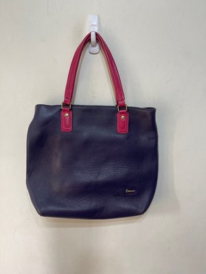 「 二手包 」 Diana Janes 真皮手提斜背包（藍紫色）155