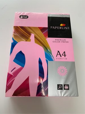 PAPERLINE 彩色影印紙 A4 80磅 (500張/包)超商限2包