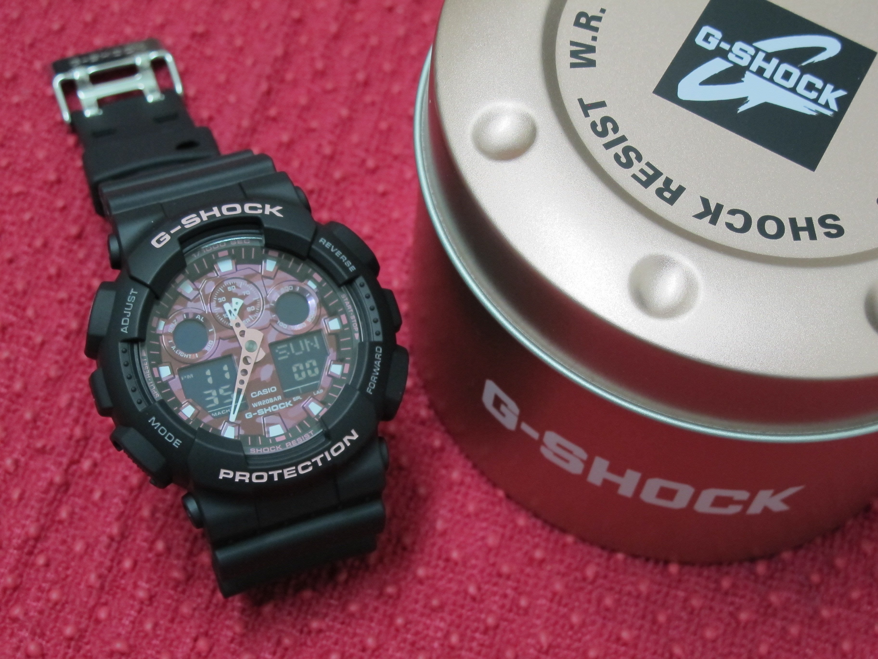 Lin老闆6 Casio G Shock X 櫻花限定黑消光淡粉日本限定ga 100tcb 1adr Yahoo奇摩拍賣