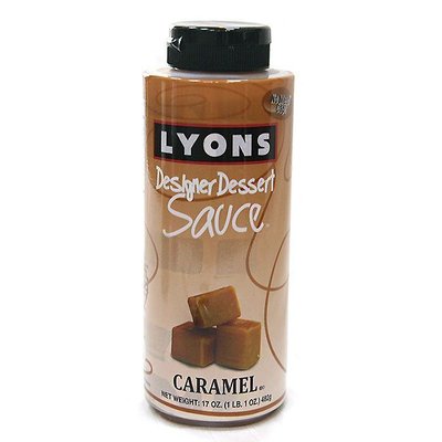 焦糖 風味 裝飾醬- 美國 Lyons 經典設計師系列  482g/罐(有效期限：2024/11/13)--【良鎂】