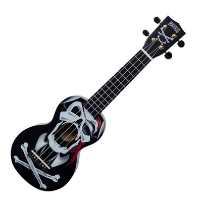 【六絃樂器】全新 Mahalo Pirate Black ukulele 21吋烏克麗麗 / 聖誕節 萬聖節 交換禮物