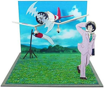 日本正版 Sankei 宮崎駿 吉卜力 風起 夢的形式 迷你 紙模型 需自行組裝 MP07-70 日本代購