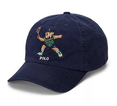 Polo Ralph Lauren 棒球帽 老帽 青年款 US OPEN 限量polo熊 藍色 現貨 美國潮踢屋