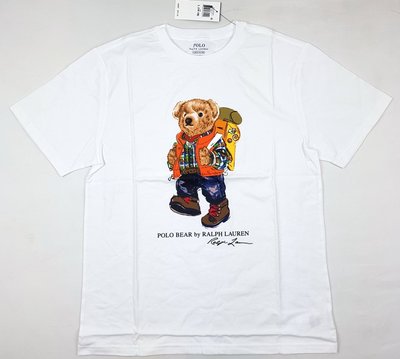特價799元~☆ 瘋加州 ☆ Polo Ralph Lauren 白色 BEAR 小熊(男大童)Tee T恤 M