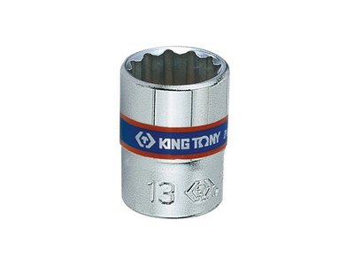 景鴻五金 公司貨 KING TONY 2分 1/4'' 公制十二角標準套筒 短白套筒 4~8mm 含稅價