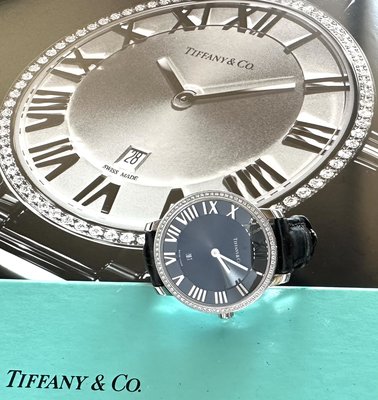 Tiffany&amp;Co. 附原廠盒 女用鑽錶
