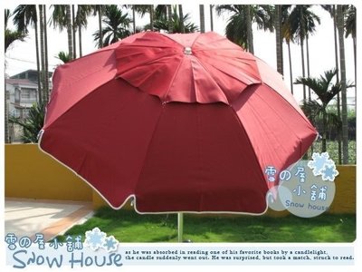 ╭☆雪之屋小舖☆╯@特價優惠中@《酒紅》40吋銀膠子母可彎釣魚傘---海灘傘太陽傘休閒傘擺攤傘