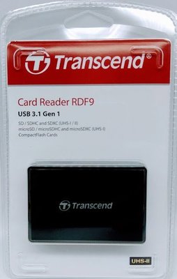 創見 Transcend F9 讀卡機 RDF9 支援 UHS-II USB3.1 Gen 1 TS-RDF9K2