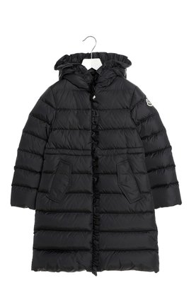 《今日下標分享價、全新真品》Moncler Down Coat Vennal 大童14Y 深灰色/灰黑色 中長版羽絨外套