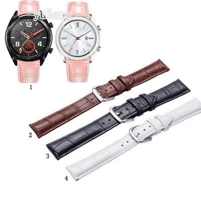 華為 適用於 Huawei Watch Gt 2 2e Gt2 Pro 的 20 22mm 高品質皮革錶帶錶帶