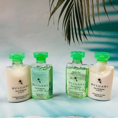 BVLGARI 寶格麗 綠茶 洗髮潤絲旅行組40ml*2/體乳沐浴旅行組40ml*2 兩款可以選擇