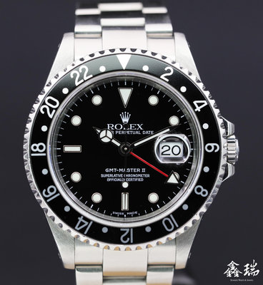 【鑫瑞鐘錶】Rolex 勞力士 GMT-Master II 16710 不鏽鋼 黑面黑圈 兩地時間 40mm 盒單全 Y字頭