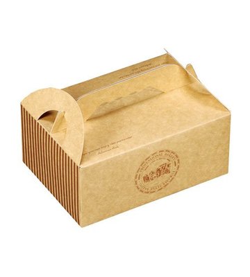 【嚴選SHOP】牛皮環保餐盒 手提餐盒(中) 外帶提盒 蛋糕盒 烘焙包裝盒 餅乾糖果紙盒 禮品包裝袋 乳酪盒【C045】