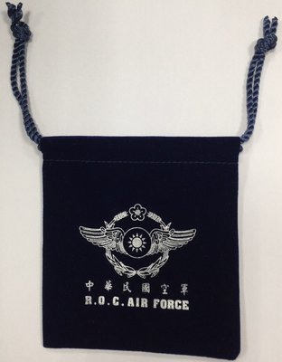 我愛空軍 空軍軍徽絨布袋 可放紀念幣 錢幣 小飾品收藏