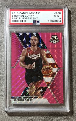 2019-20 Fluorescent Mosaic #260 Stephen Curry USA 限量10張 球卡 卡