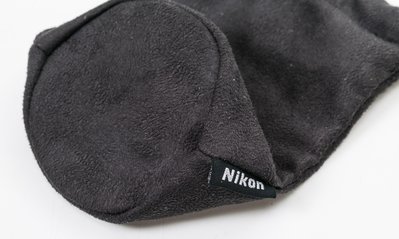 呈現攝影-Niko尼康 原廠 鏡頭袋 麂皮布 束口袋9x15cm 保護袋 清潔布 相機袋  Niko尼康 原廠 鏡頭袋