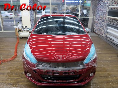 Dr. Color 玩色專業汽車包膜 Peugeot 208 GTI  全車包膜細紋自體修復透明犀牛皮 (SunTek)