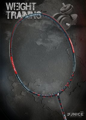 [凱溢羽球] JNICE 久奈司 激爆重量150碳纖維羽球拍 150g 贈拍袋