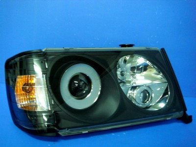 小亞車燈╠ 全新 上架 外銷 版 賓士 W124 黑框 晶鑽 一体成形 魚眼 大燈
