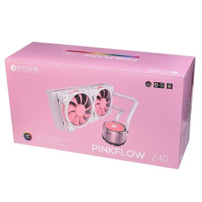 【宅天下】ID-COOLING PINKFLOW 240 粉紅色系  RGB水冷散熱器