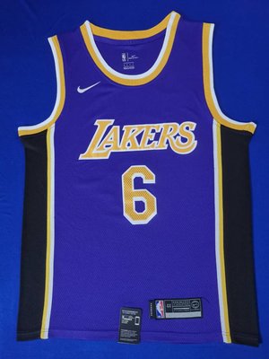 勒布朗·詹姆士一世 （LeBron James）洛杉磯湖人隊6號 球衣 紫色