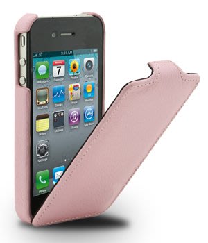 【Melkco】出清現貨 粉色 Apple蘋果 iPhone 4 4S下翻真皮皮套保護套保護殼手機套手機殼