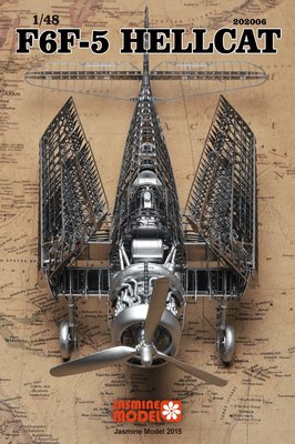 全金屬合金DIY拼裝飛機模型1/48 F6F-5 地獄貓戰斗機骨架創意禮物