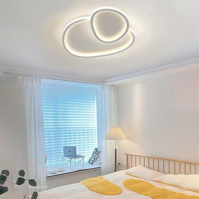 臥室燈現代簡約LED云朵吸頂燈網紅大燈創意北歐現代溫馨室內臥室房間燈