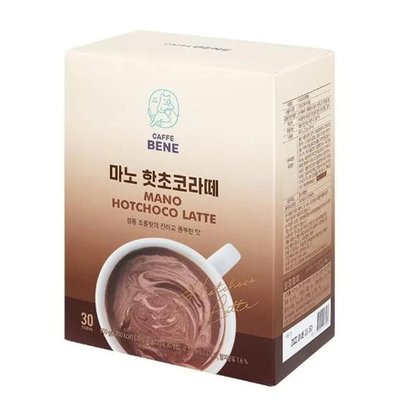 即期優惠Caffebene 咖啡伴韓國巧克力拿鐵咖啡 熱沖巧克力咖啡 (30入盒) 沖泡飲品 營養