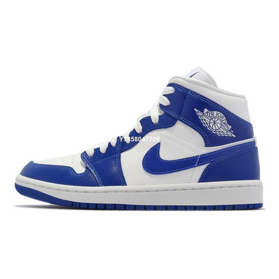 【潮牌酷動城】Air Jordan 1 MID Kentucky 肯塔基 藍白 籃球鞋 BQ6472-104