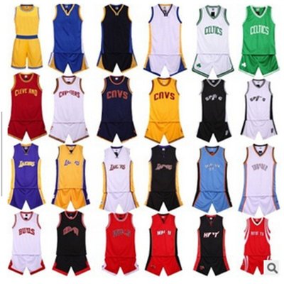 NBA騎士湖人公牛熱火凱爾特人籃球服 大人兒童球衣 隊服套裝 可印號 NBA球衣 籃球服-master衣櫃3