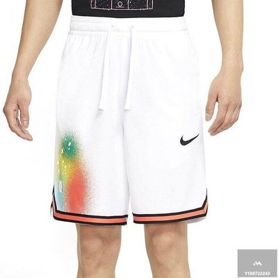 【Fashion™潮牌購】NIKE DNA SHORT PREMIUM 籃球短褲 炫彩 白色 口袋 DJ5214-100