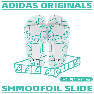 adidas Originals SHMOOFOIL SLIDES 只有22.5CM 拖鞋 水鞋 雨鞋 GW3161