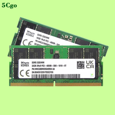5Cgo【含稅】SK海力士筆電記憶體DDR5 8G 16G 24G 32G 48G 64G雙通道4800/5600MHz記憶