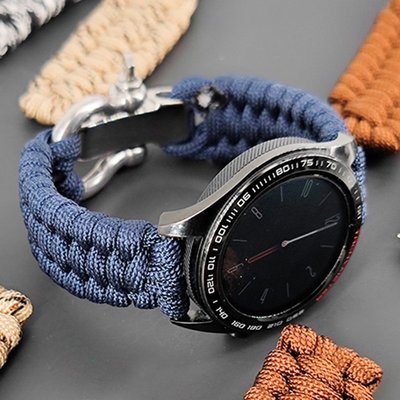 20 毫米 22 毫米編織錶帶適用於三星 galaxy Watch 3 s3 Active 2 適用於華為手錶 GT2/