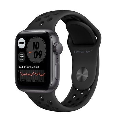 Apple Watch Nike SE (GPS) 40mm 太空灰鋁金屬錶殼+黑色錶帶