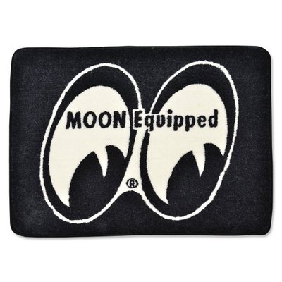 (I LOVE樂多)MOON Equipped 大logo黑白相兼室內止滑地墊 浴墊 玄關 (打造屬於自己的個性部屋)