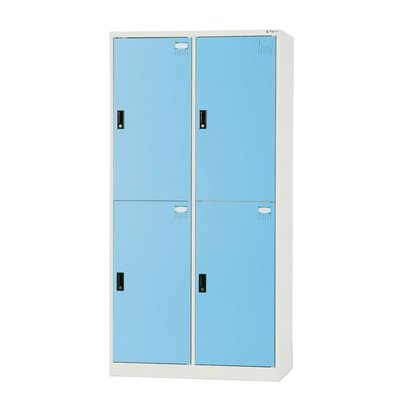 【DS15-3】四人用置物櫃(全鋼製)(藍色) HDF-2504C