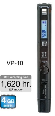 全新OLYMPUS VP-10 原廠公司貨 PCM專業型數位錄音筆,內建4GB 一鍵即錄,播放速度調整