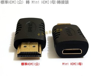 標準HDMI公 轉 to Mini HDMI母 轉接頭 轉接器 Type A公 Type C母【玉蜀黍的窩】