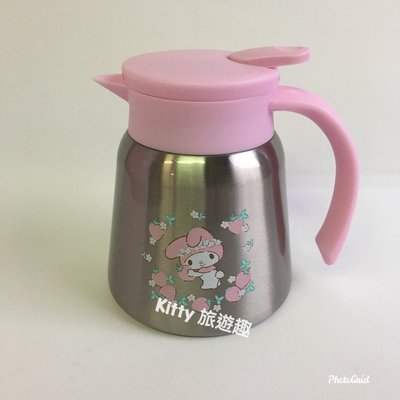 [Kitty 旅遊趣] 不鏽鋼壺 咖啡壺 不鏽鋼保溫壺 保冷瓶 不鏽鋼保溫瓶 My Melody 美樂蒂