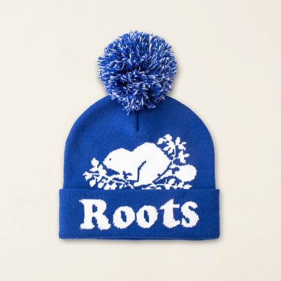 [RS代購 Roots全新正品優惠] Roots大童配件-#Roots50系列 夜光海狸毛球毛帽 滿額贈購物袋
