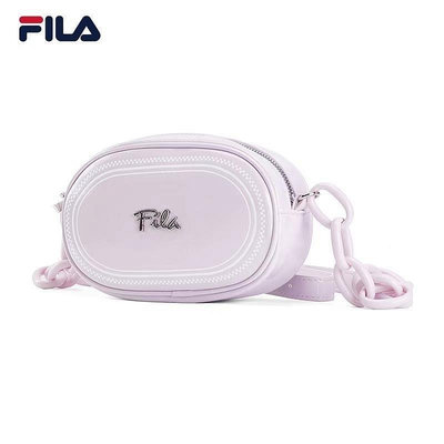 新款熱銷 FILA 新款 斜背包 粉紫色 預購明星大牌同款服裝包包