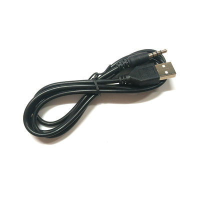 AUX 音源3.5mm(公) 轉USB(公) 3環4節 充電 訊號 線